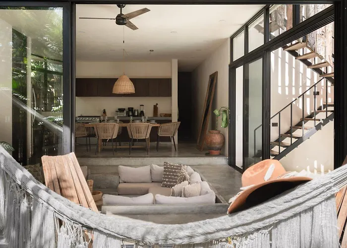 Villa 2 Tropical Bohemian Villas-2 Priv Pool-bbq 3a-3b Tulum