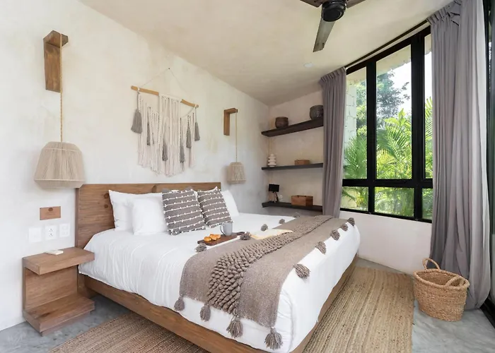 2 Tropical Bohemian Villas-2 Priv Pool-bbq 3a-3b Tulum