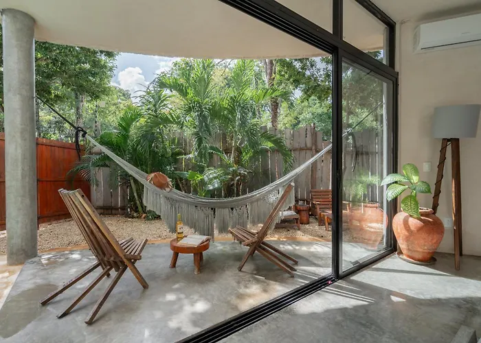 2 Tropical Bohemian Villas-2 Priv Pool-bbq 3a-3b Tulum