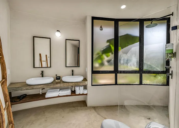 2 Tropical Bohemian Villas-2 Priv Pool-bbq 3a-3b Pousada Tulum