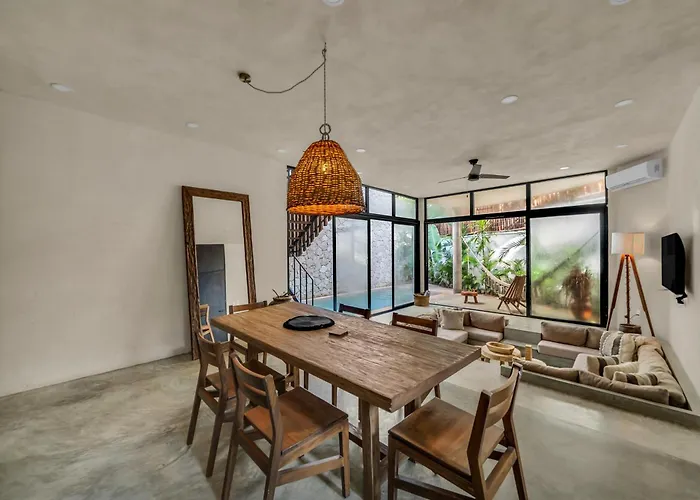 Pousada 2 Tropical Bohemian Villas-2 Priv Pool-bbq 3a-3b Tulum