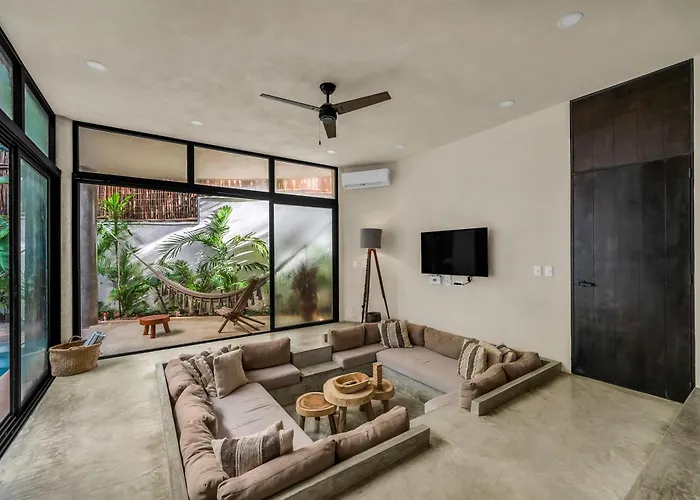 2 Tropical Bohemian Villas-2 Priv Pool-bbq 3a-3b Tulum
