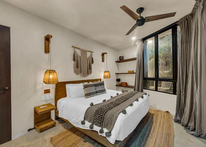 2 Tropical Bohemian Villas-2 Priv Pool-bbq 3a-3b * Tulum