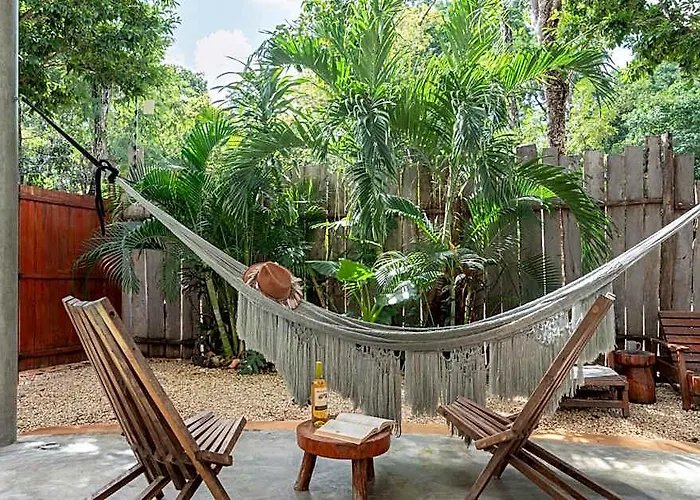 2 Tropical Bohemian Villas-2 Priv Pool-bbq 3a-3b * Tulum