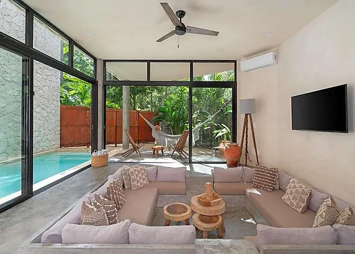 2 Tropical Bohemian Villas-2 Priv Pool-bbq 3a-3b Pousada *