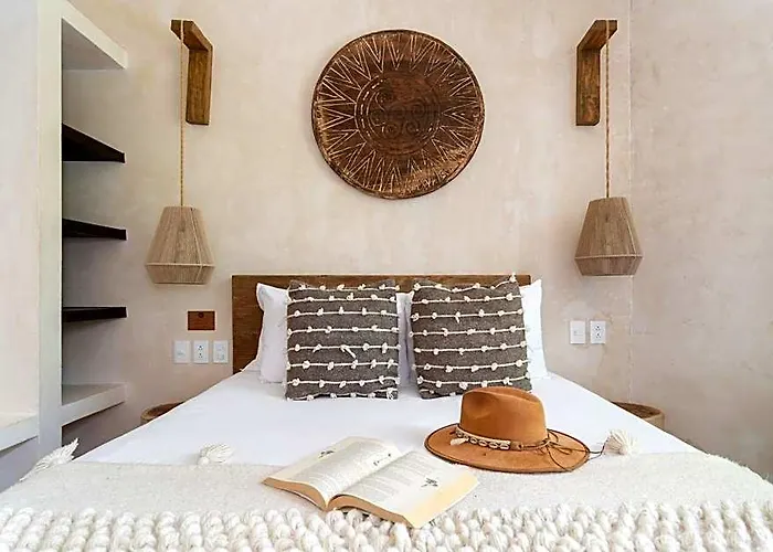 2 Tropical Bohemian Villas-2 Priv Pool-bbq 3a-3b Pousada Tulum