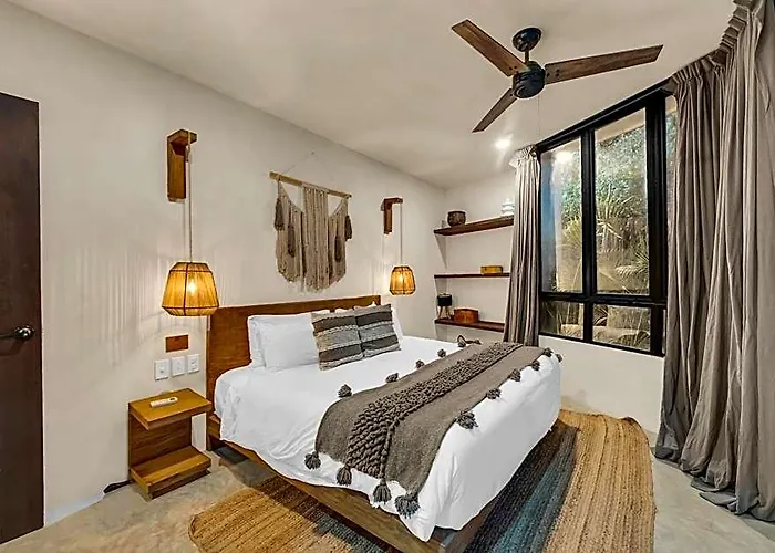 2 Tropical Bohemian Villas-2 Priv Pool-bbq 3a-3b Tulum